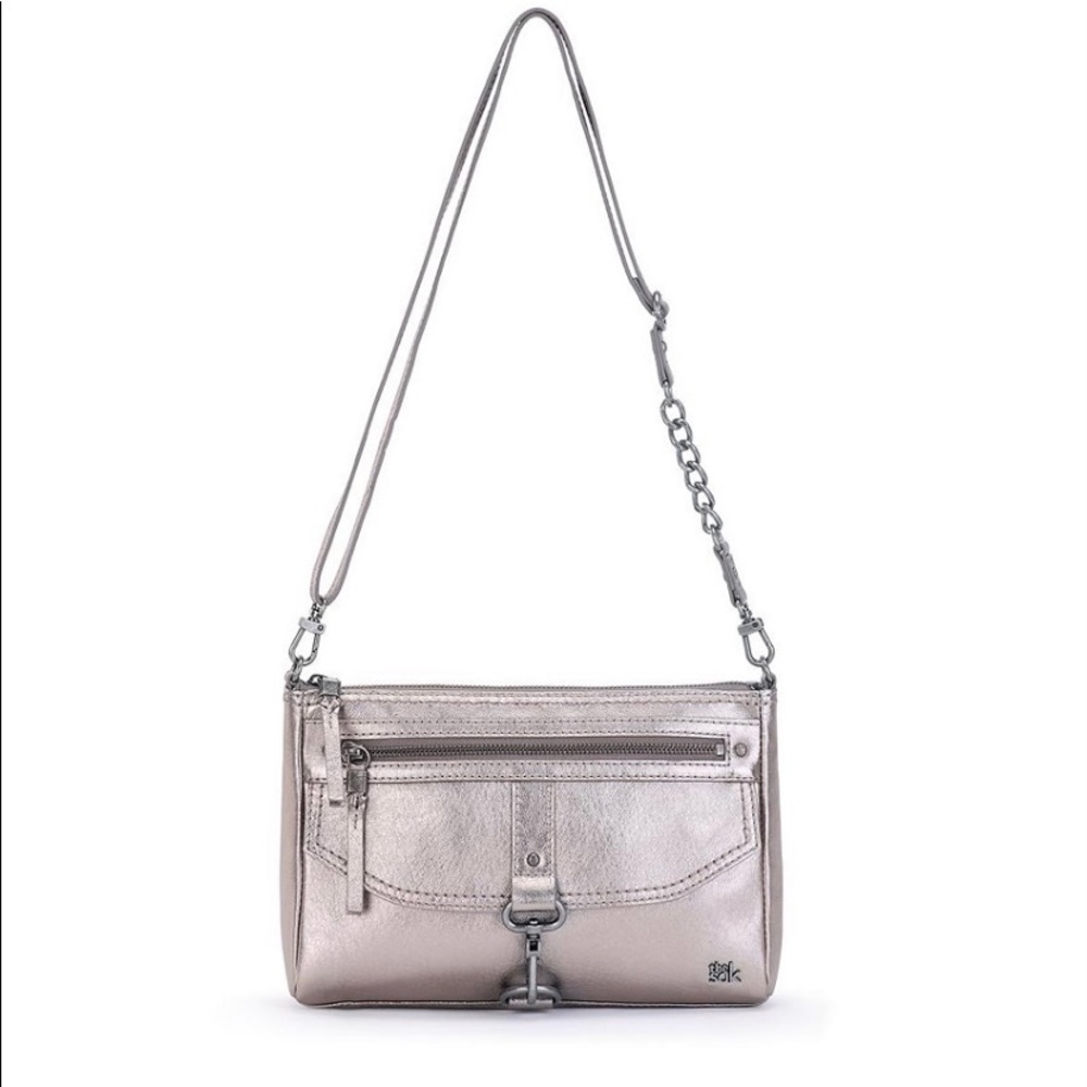 The Sak Metallic Ventura Leather Crossbody